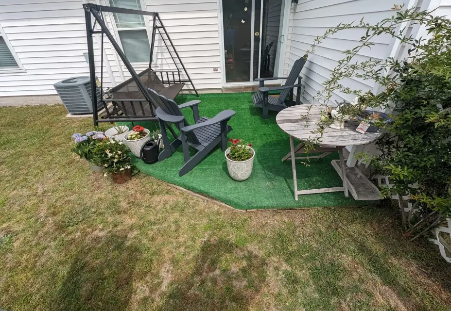 Outdoor garden patio furniture arrangement