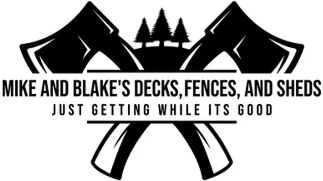Decks fences sheds logo design