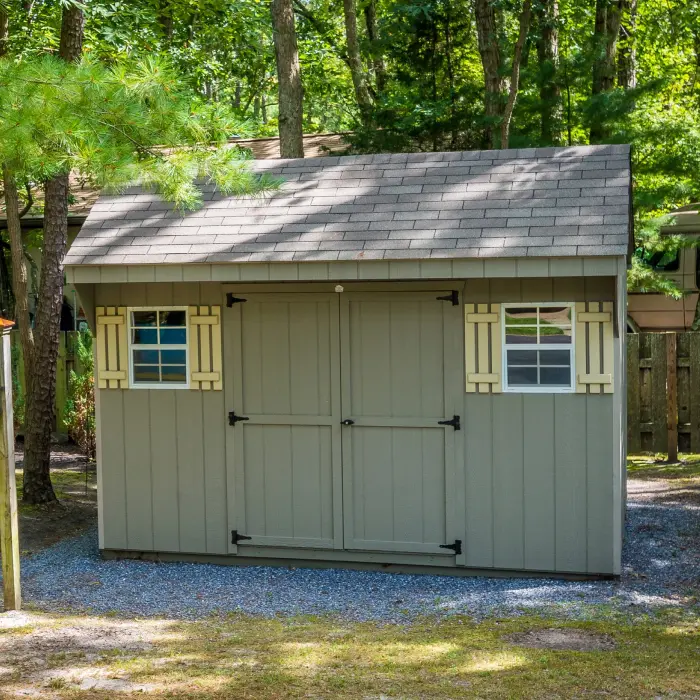 Outdoor wooden garden storage shed