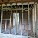 Home renovation wall framing construction